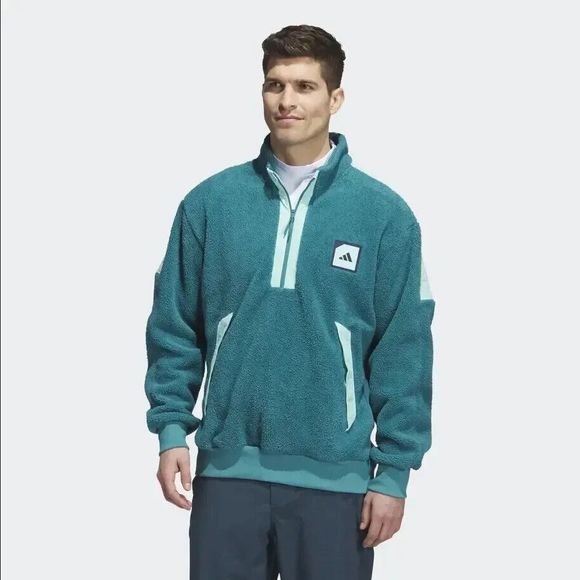 Adidas Jacket Mens XL AdiCross Padded Fleece Artic Fusion Blue IB1972 Golf ADX - Picture 4 of 16